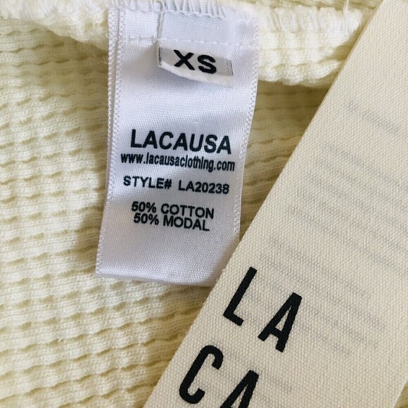 Anthropologie Lacausa Womens Cozy Dakota Shorts Panna Cotta X-Small - Picture 12 of 13